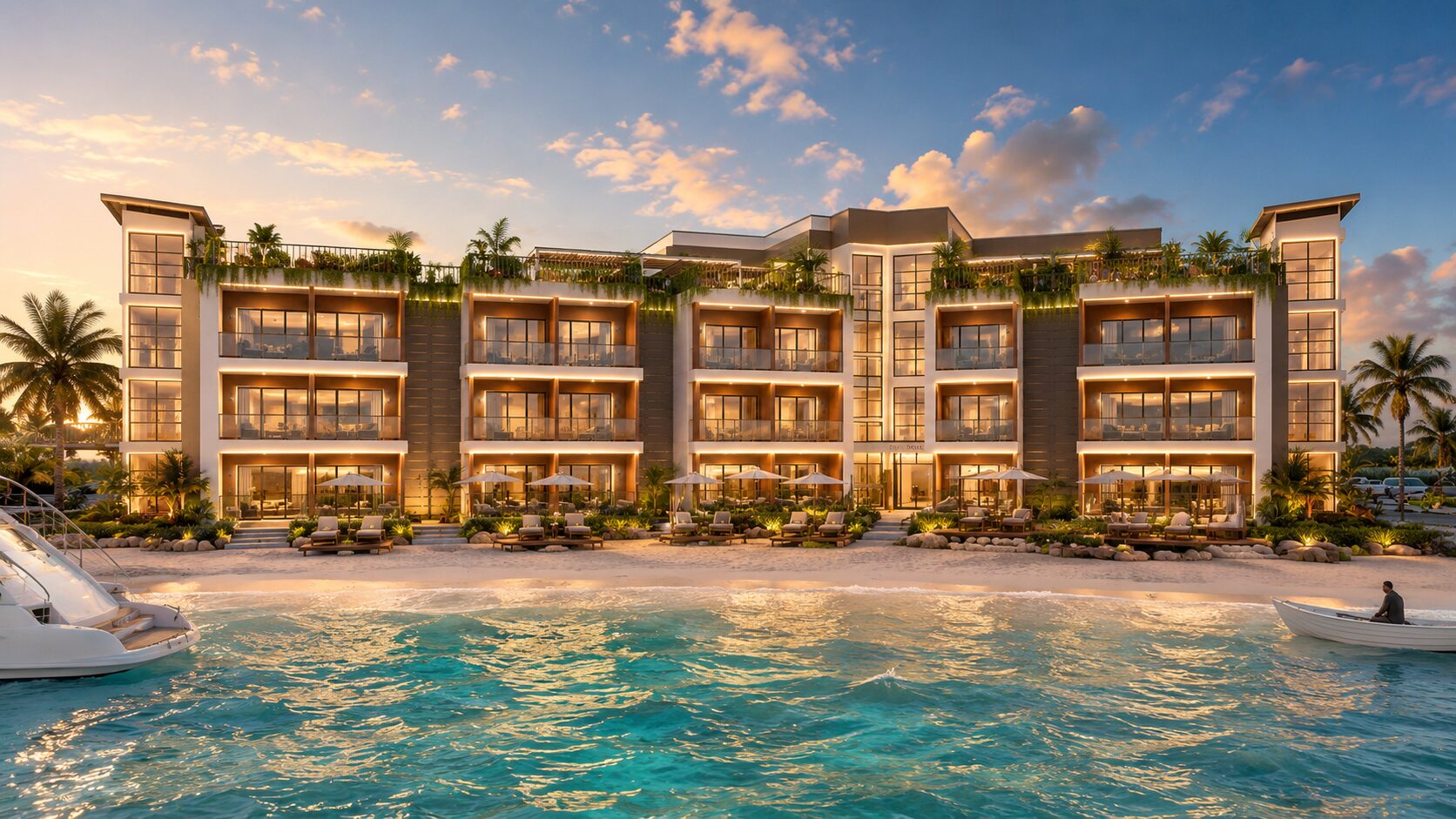 Architecture & Interiors Enhancing Brand, Experience & Value | Commercial, Hospitality & Residential | Beachside property artistic impression